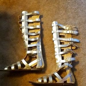 Leather gladiator sandals